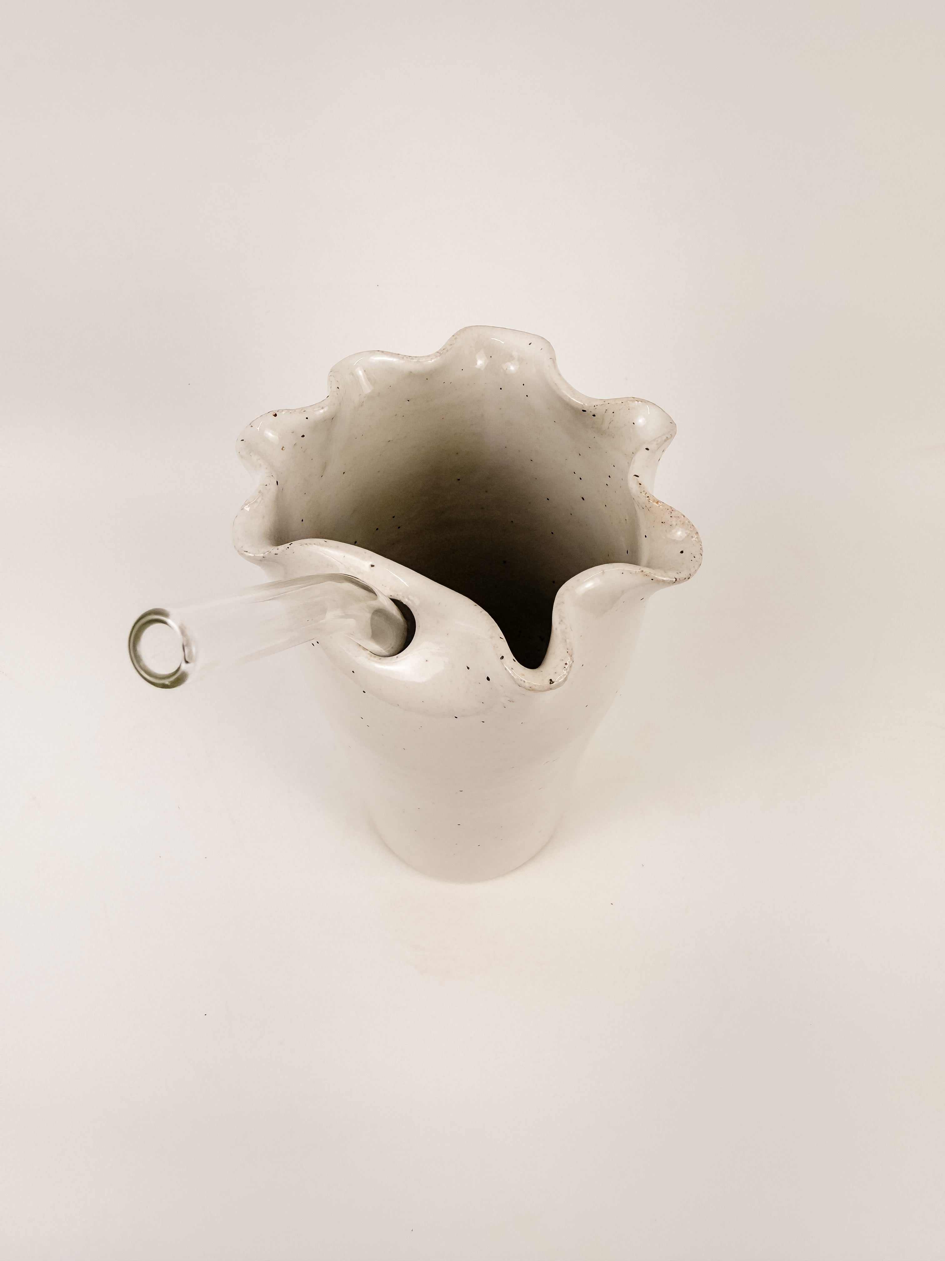 White Ruffle Cup