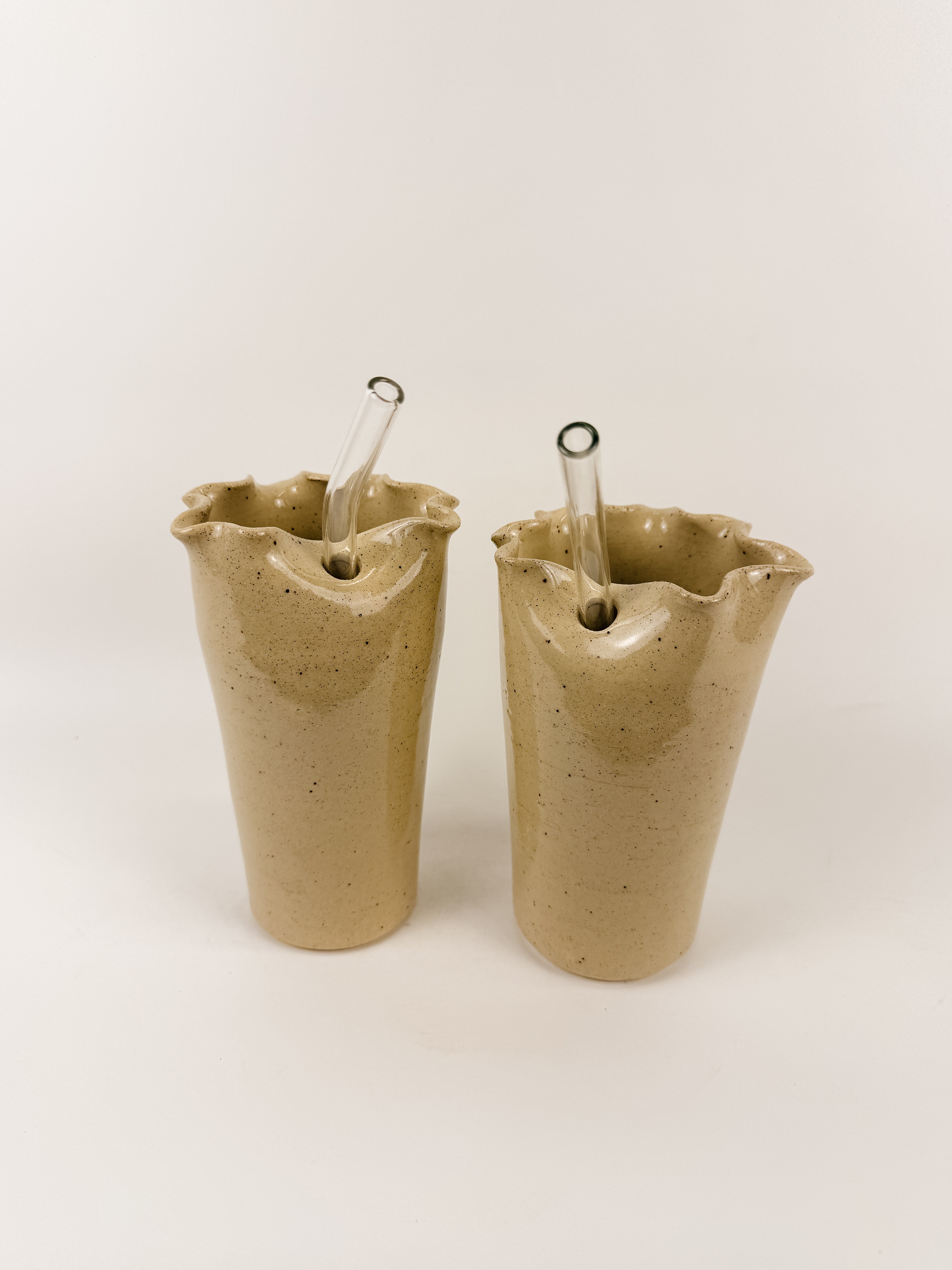 Tan Ruffle Cup