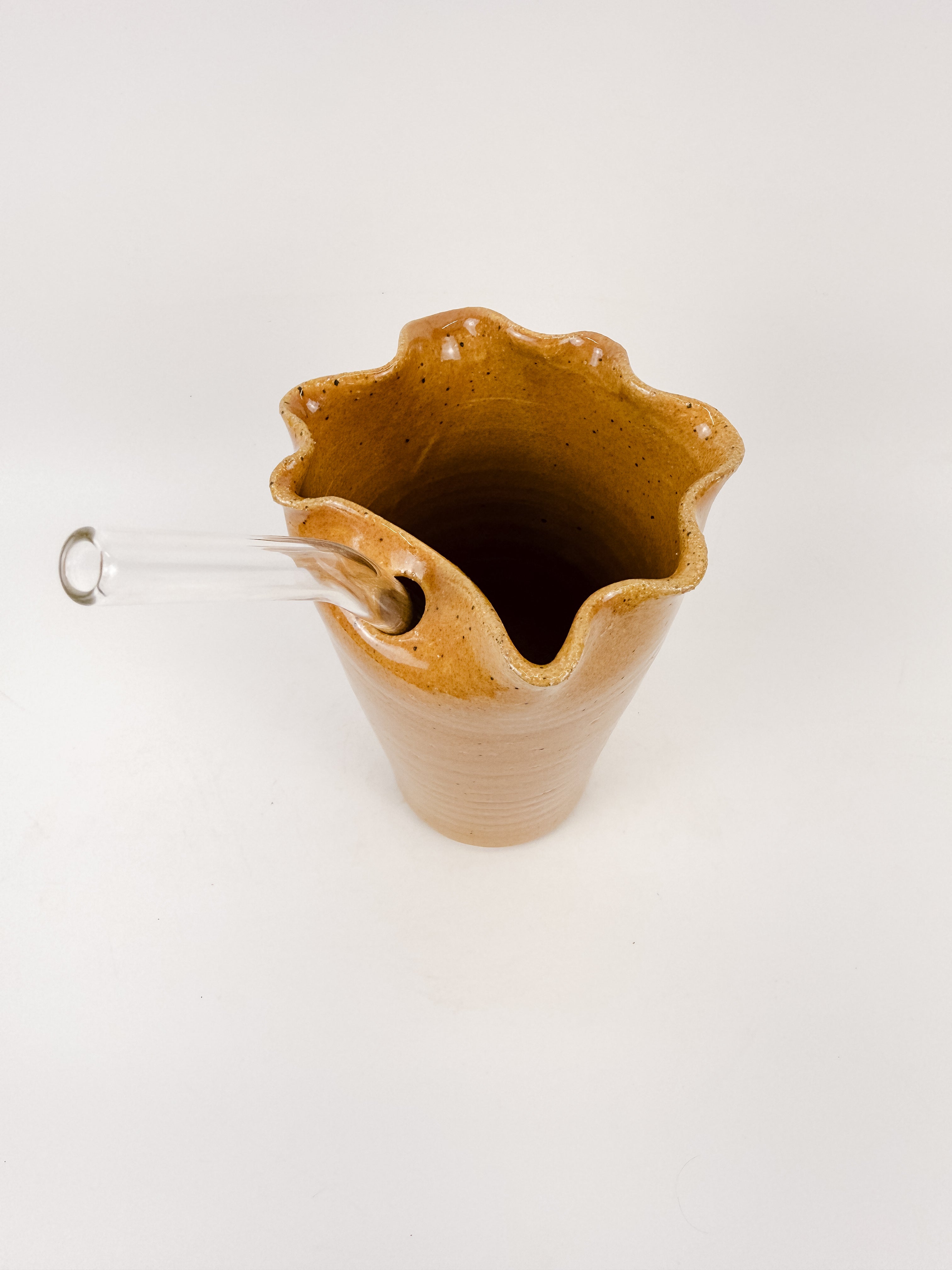 Orange Ruffle Cup