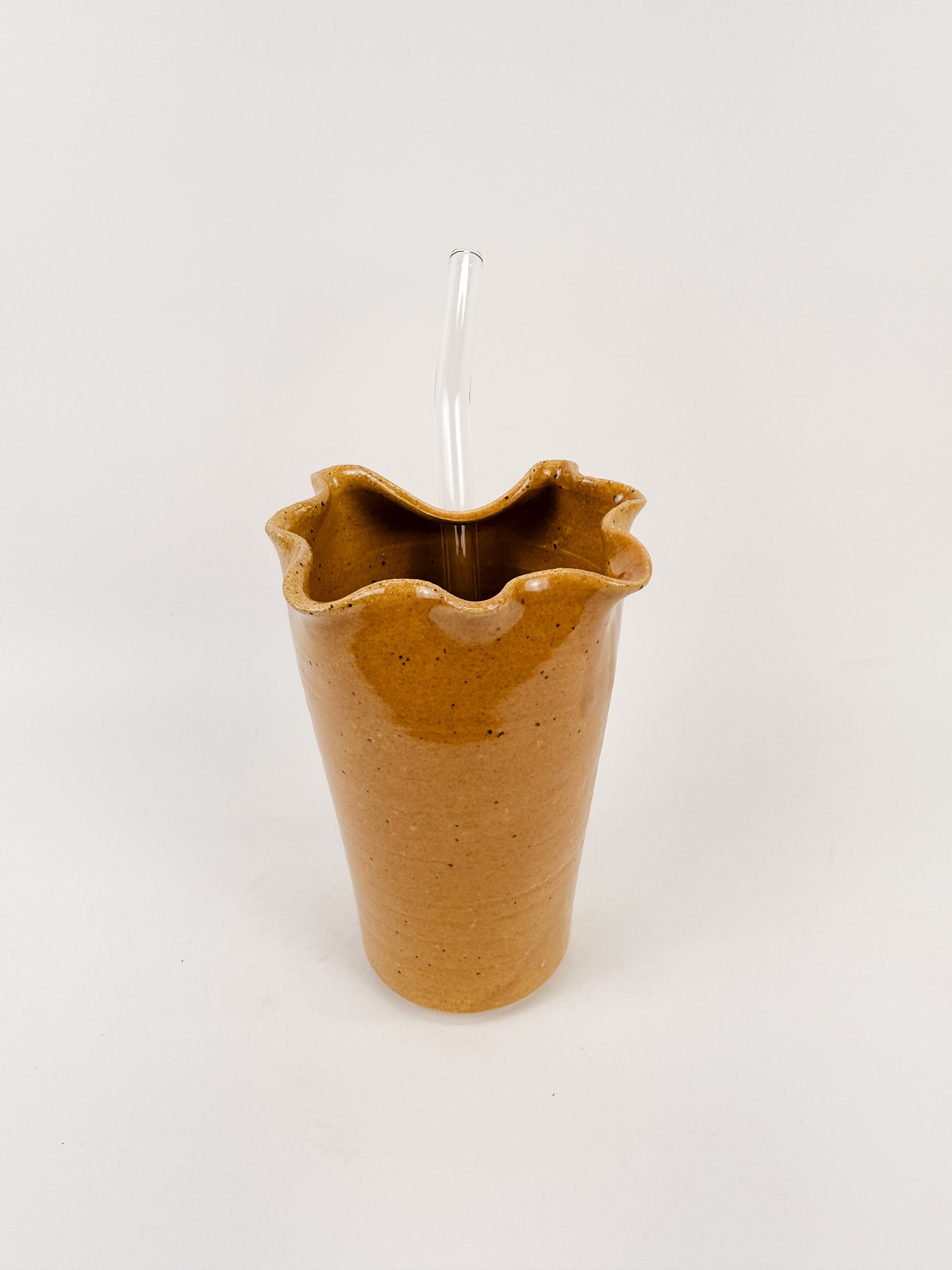 Orange Ruffle Cup