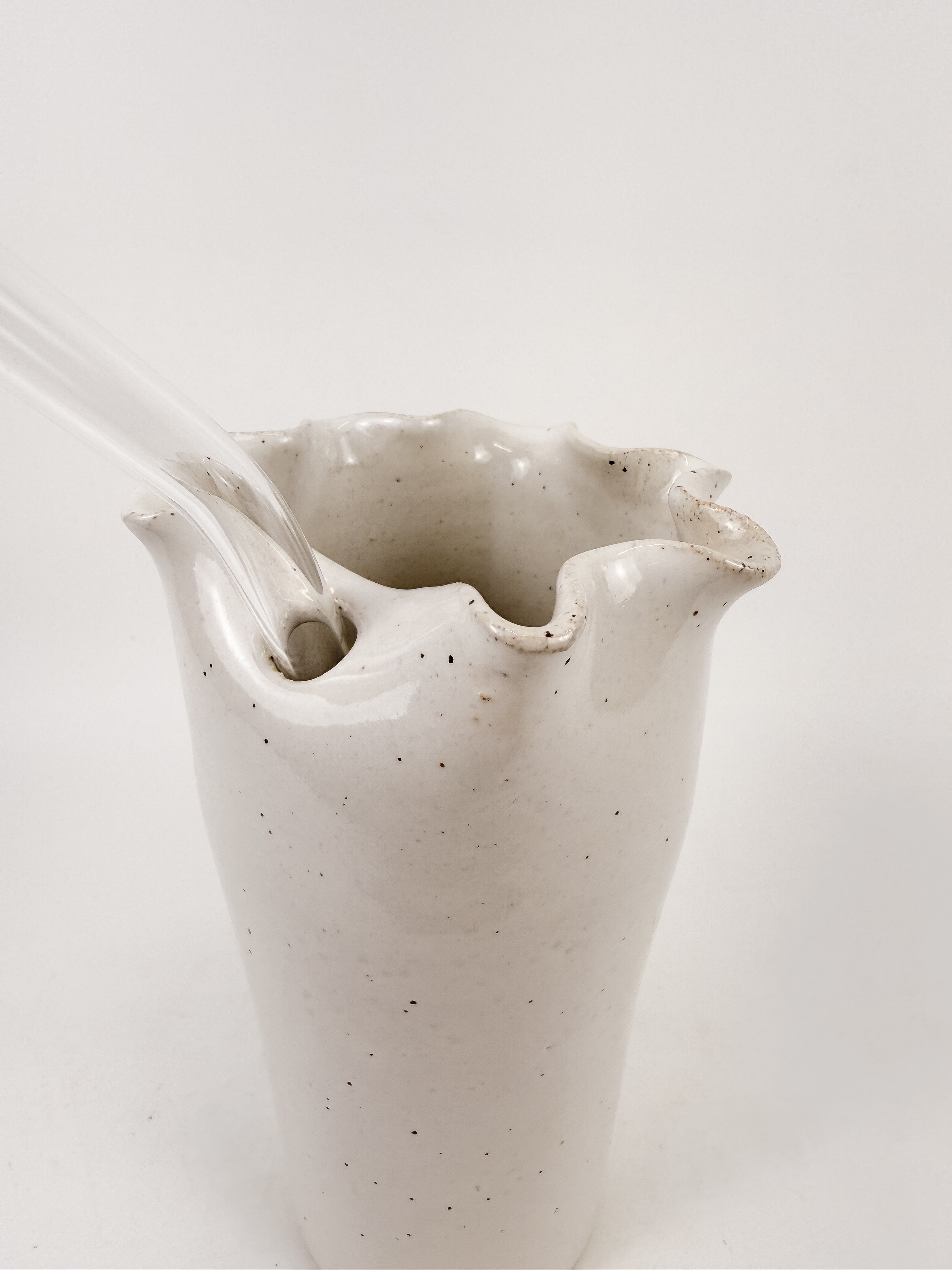 White Ruffle Cup