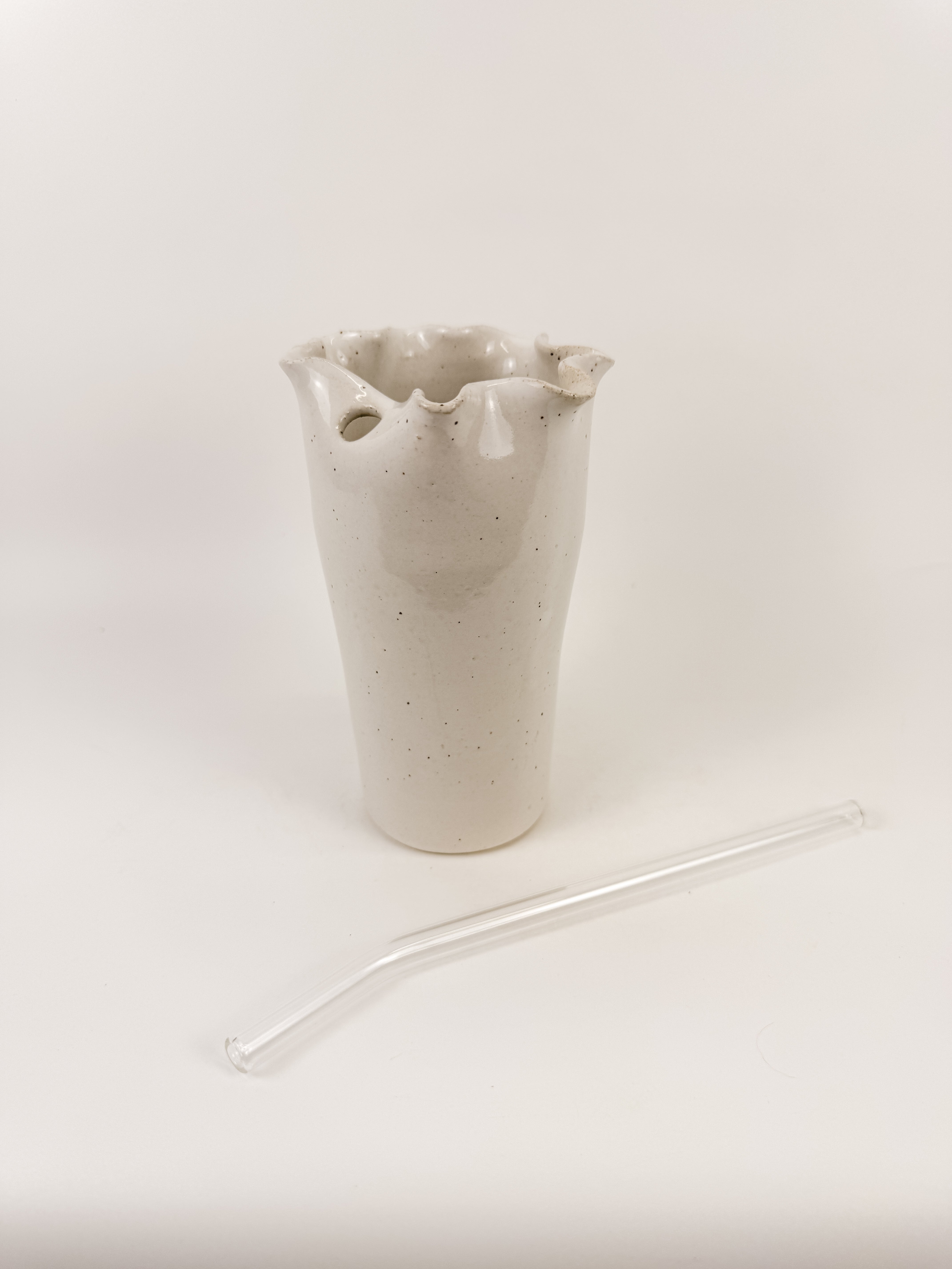 White Ruffle Cup