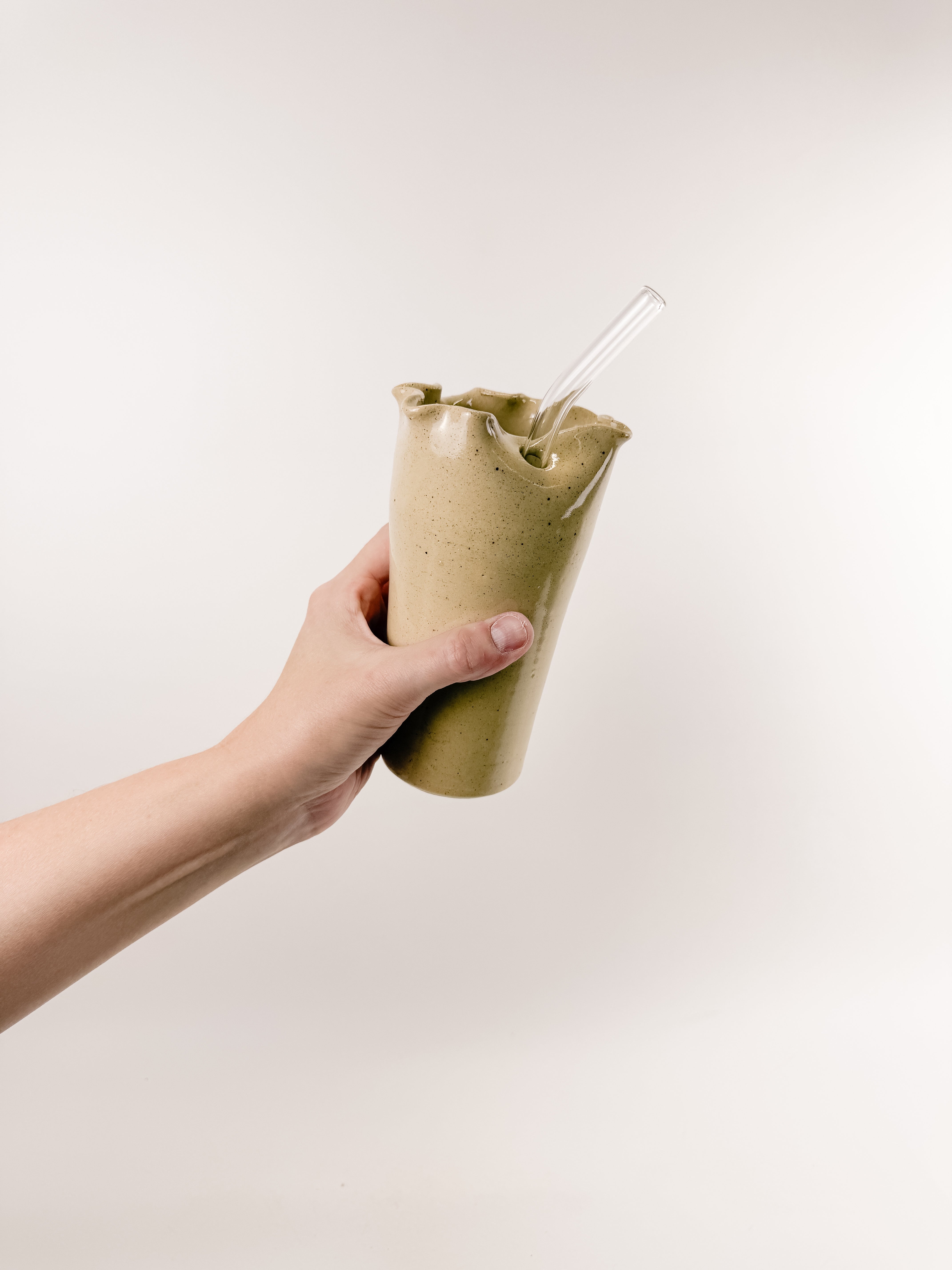 Tan Ruffle Cup