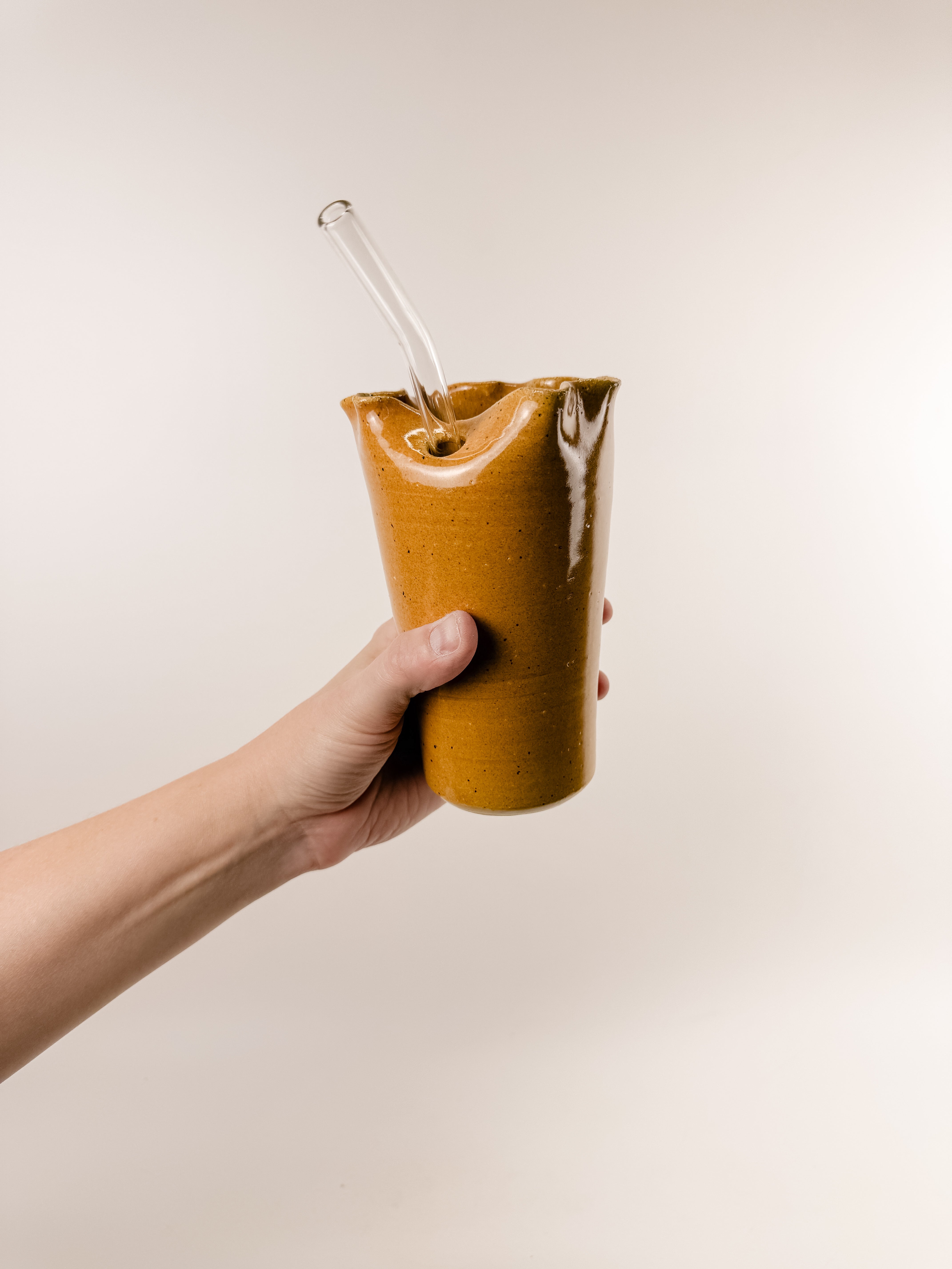 Orange Ruffle Cup
