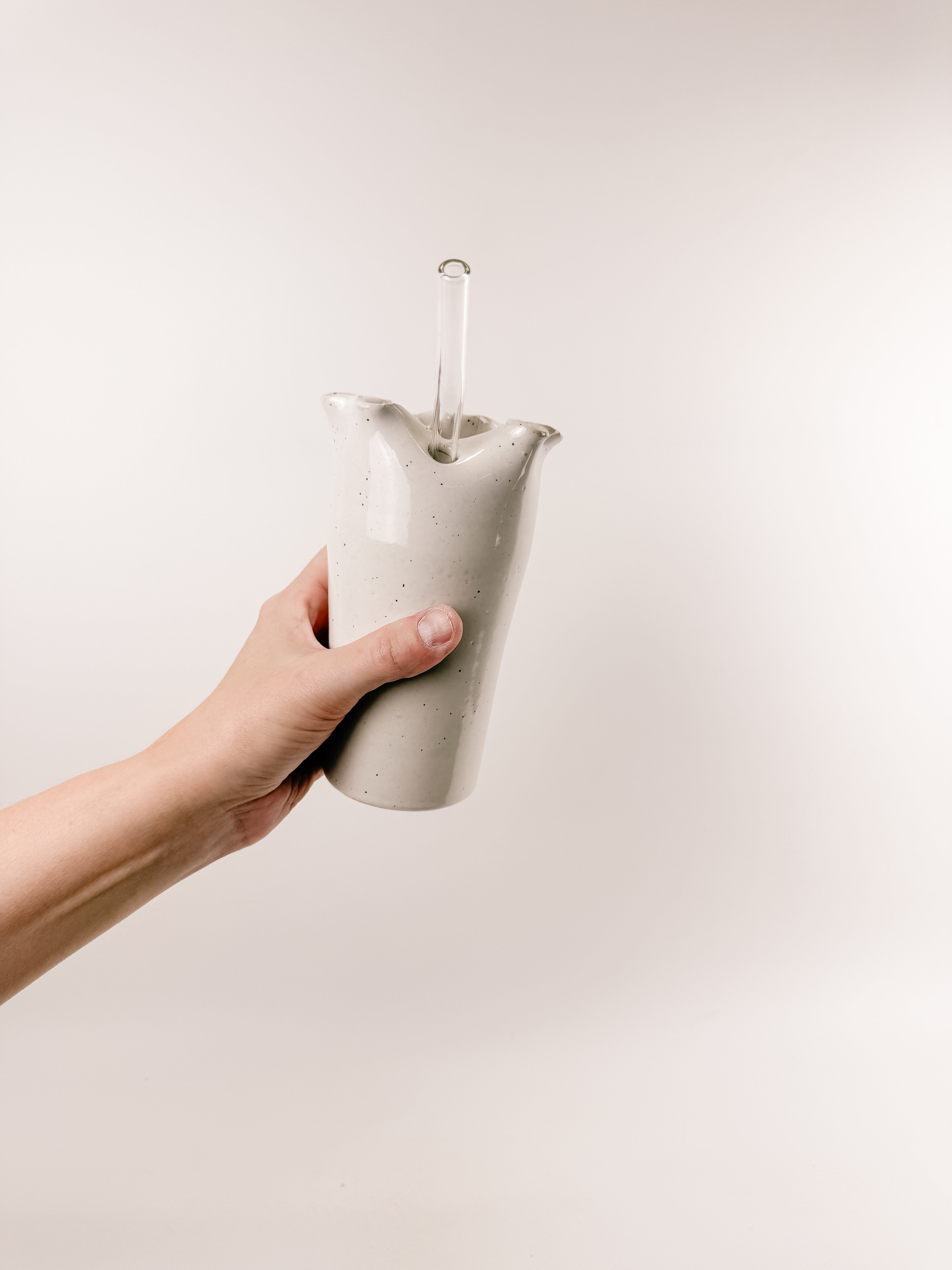 White Ruffle Cup