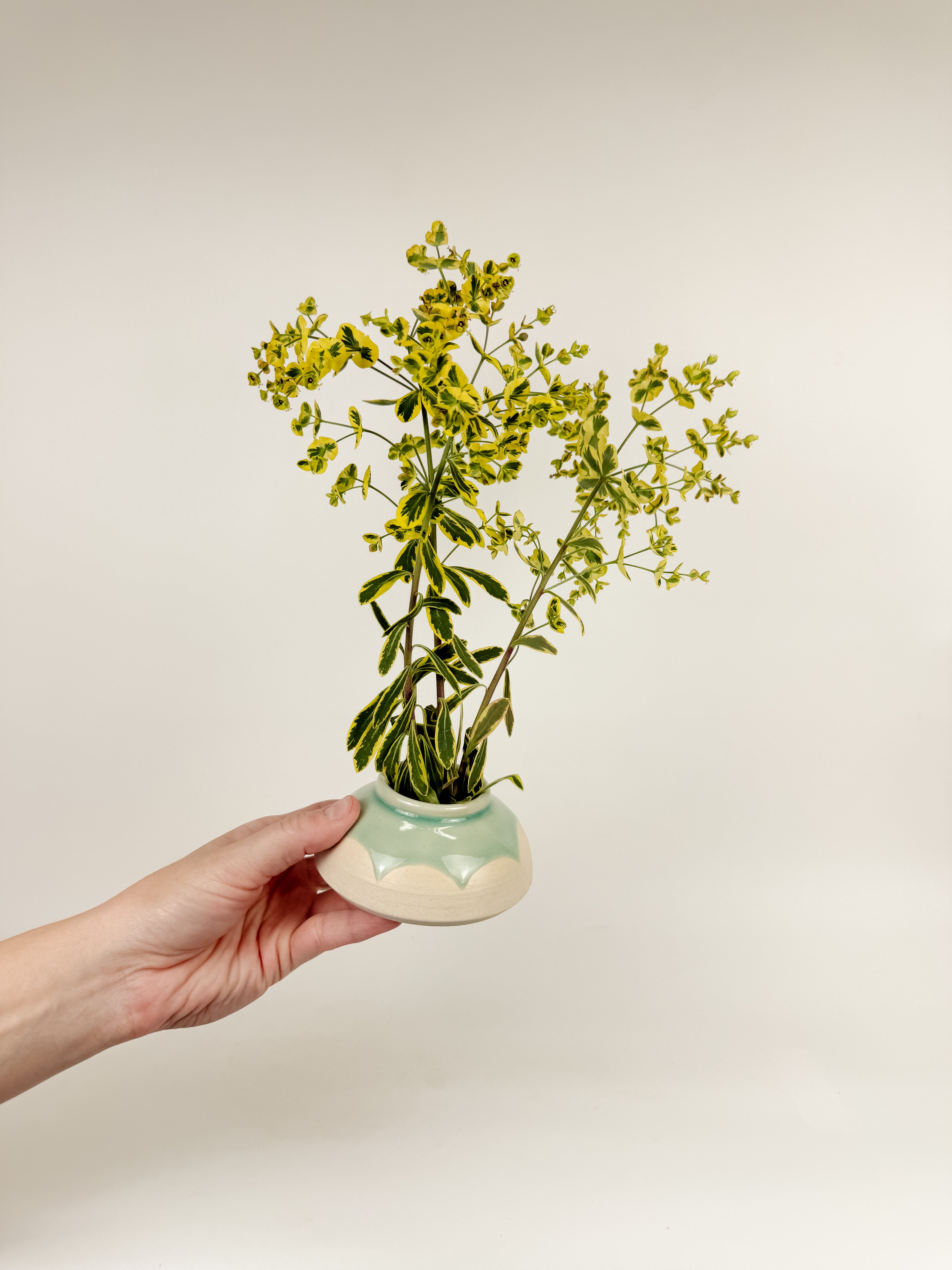 Green Ikebana Vase