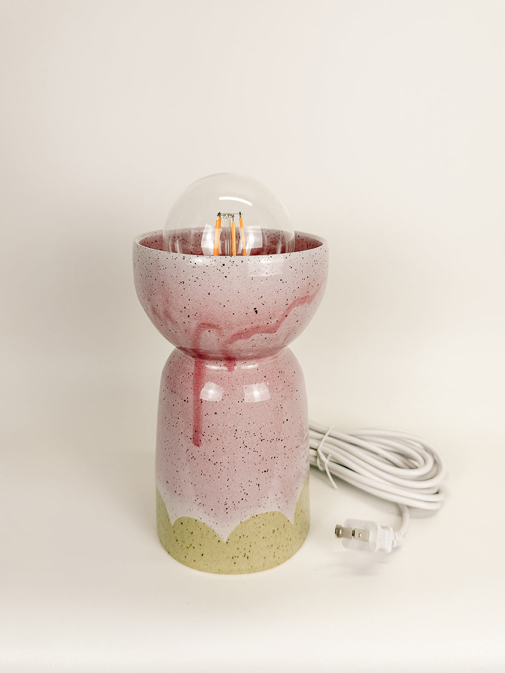 Medium Painted Scallops Table Lamp