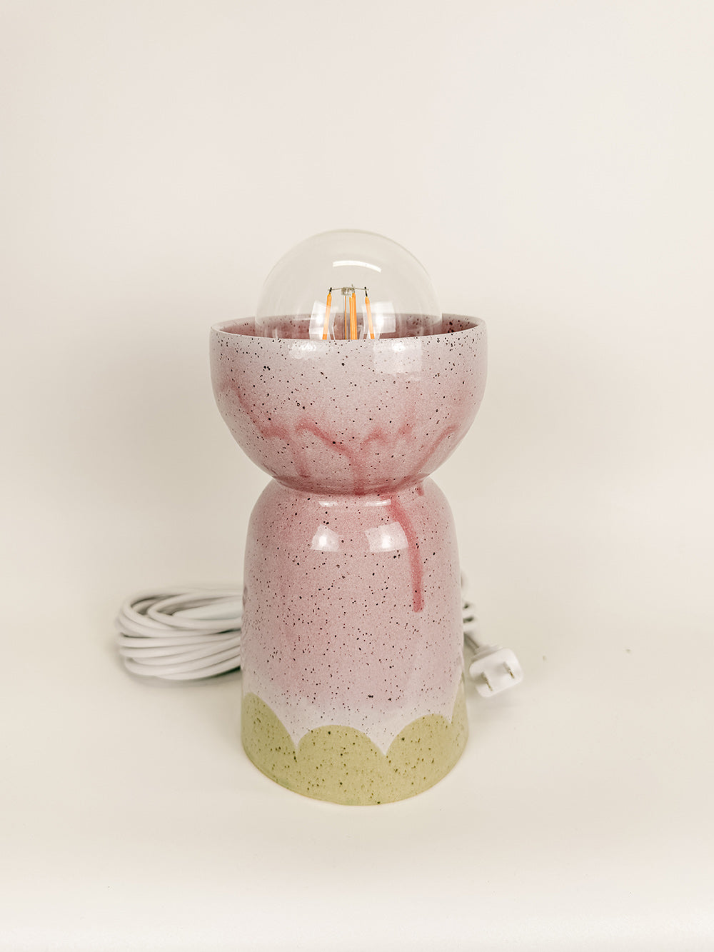 Medium Painted Scallops Table Lamp