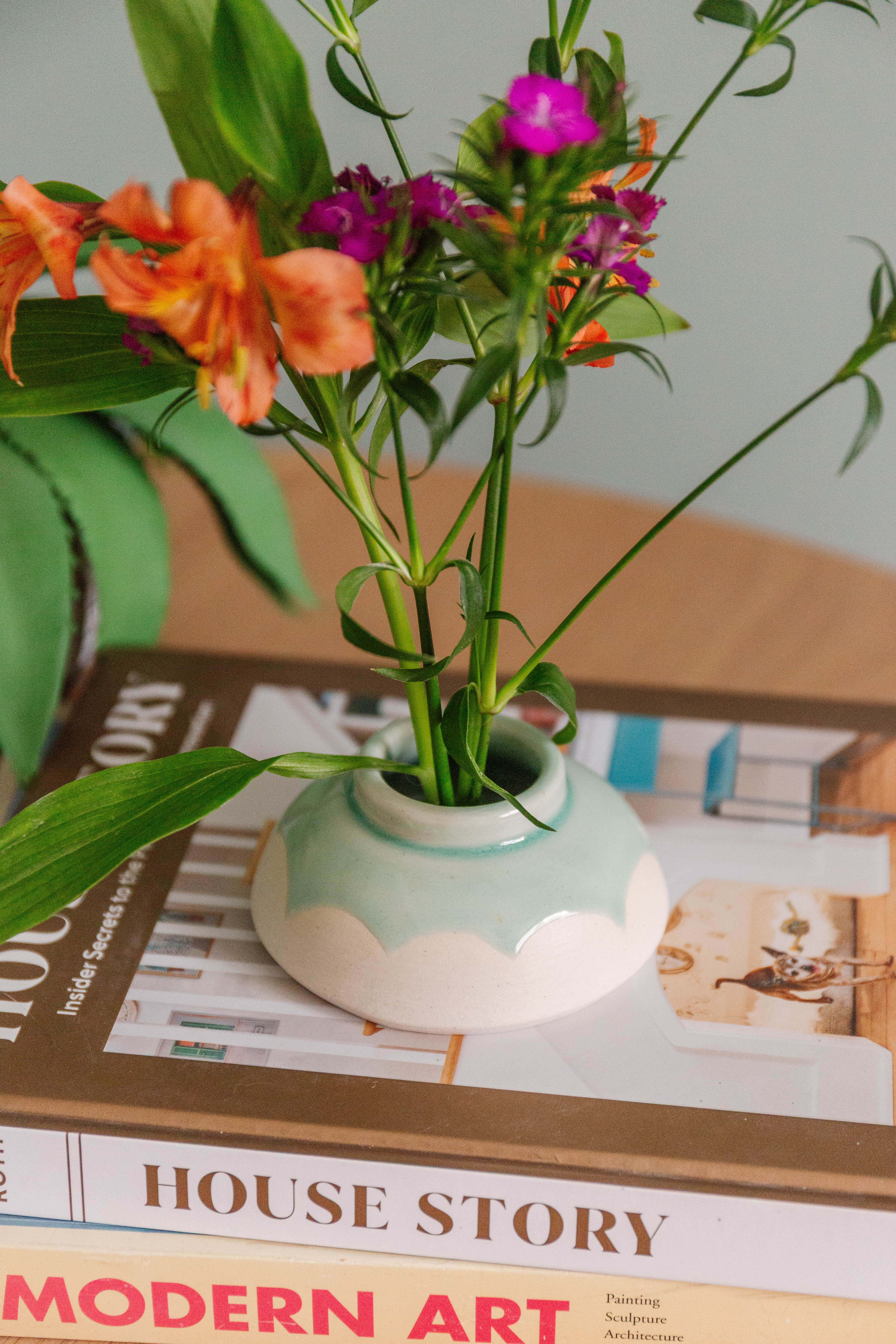 Green Ikebana Vase